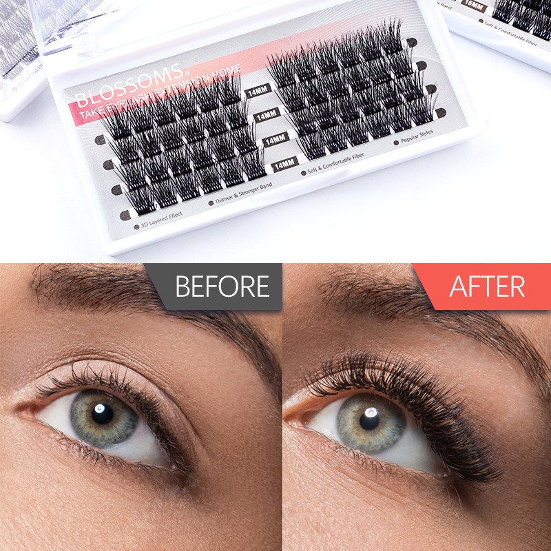 

FinyDreamy Heat Bonded Cluster Lashes Single False Lashes Mink Individual Eyelash Segmented Natural Lash Eye Extension Cils 220616