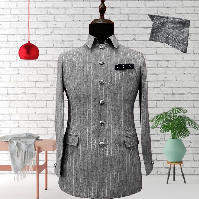 

Men's Suits & Blazers Thorndike Spring Autumn Style Single-breasted Slim Men's Striped Business Professional Casual Formal 2Pcs Set Groo