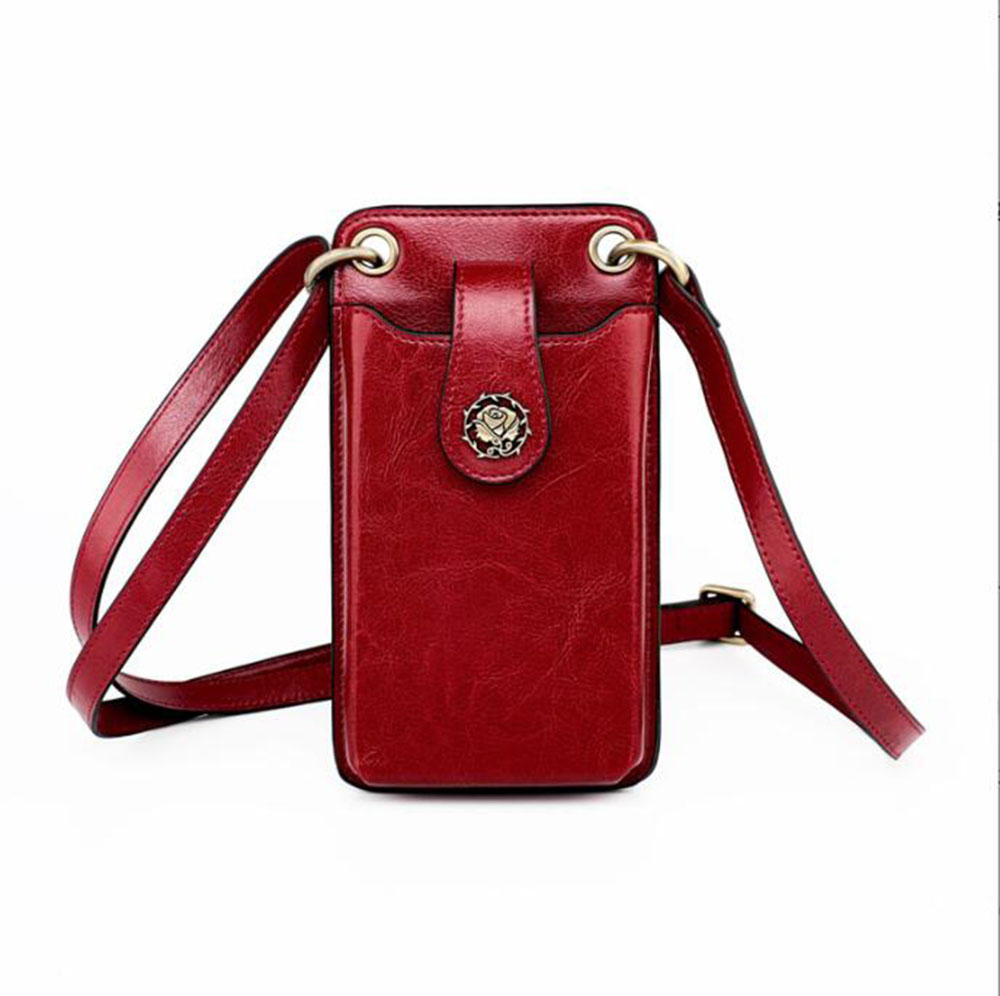 

SJB68 Mini Women's money clips Ins fashionable Girls students Handable mobile phone crossbody bags Ladies Zipper Leather wallet