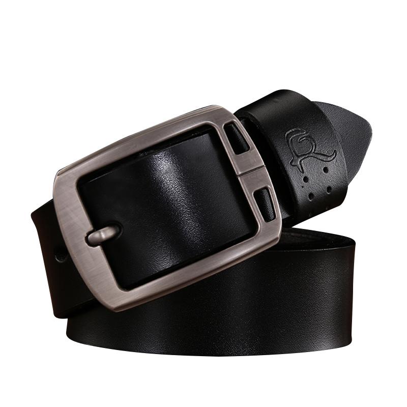 

Belts Aoluolan Men's Belt High Quality Male Genuine Strap Luxury Pin Buckle Fancy Vintage Jeans, White
