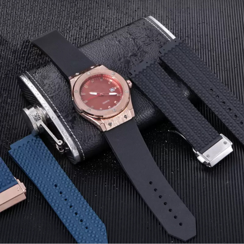 

For HUBLOT BIG BANG Silicone Rubber Watch Band 24mm Waterproof Men Strap Accessories Watches Band Chain 01