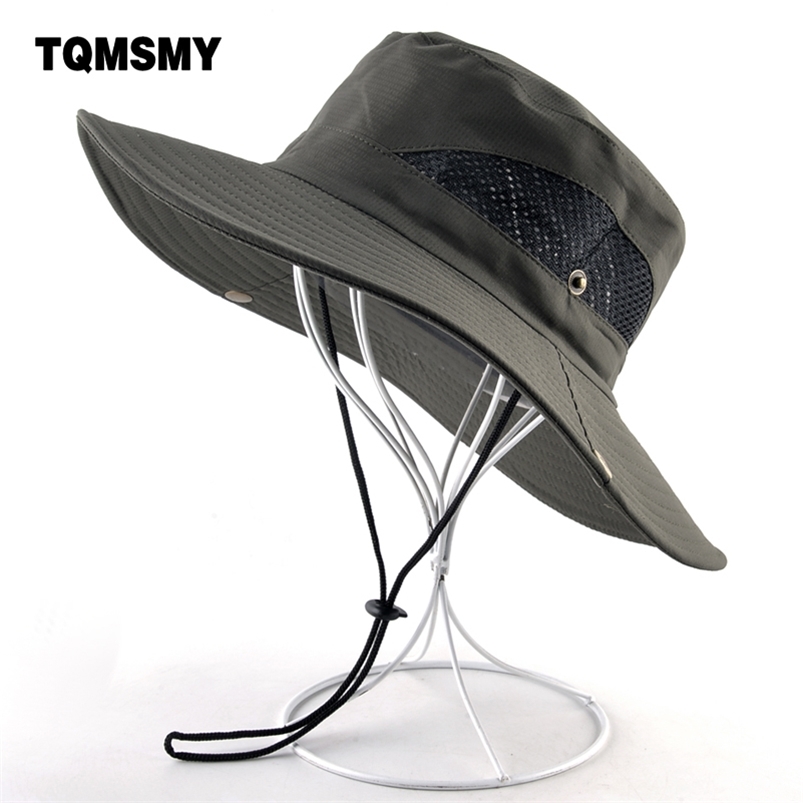 

Solid color sun hats for men Outdoor Fishing cap Wide Brim Anti UV beach caps women Bucket hat Summer Hiking camping bone gorros 220813, P22oe