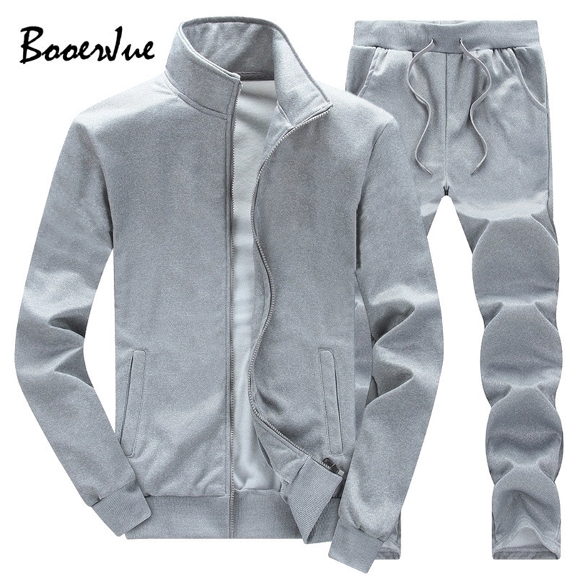 

Solid Color Army Tracksuit Men Hoodies Set Fleece Men' Active Sweat Suit Sweatshirts Men Hoodie Men Support DIY Printed 201128, T03 white