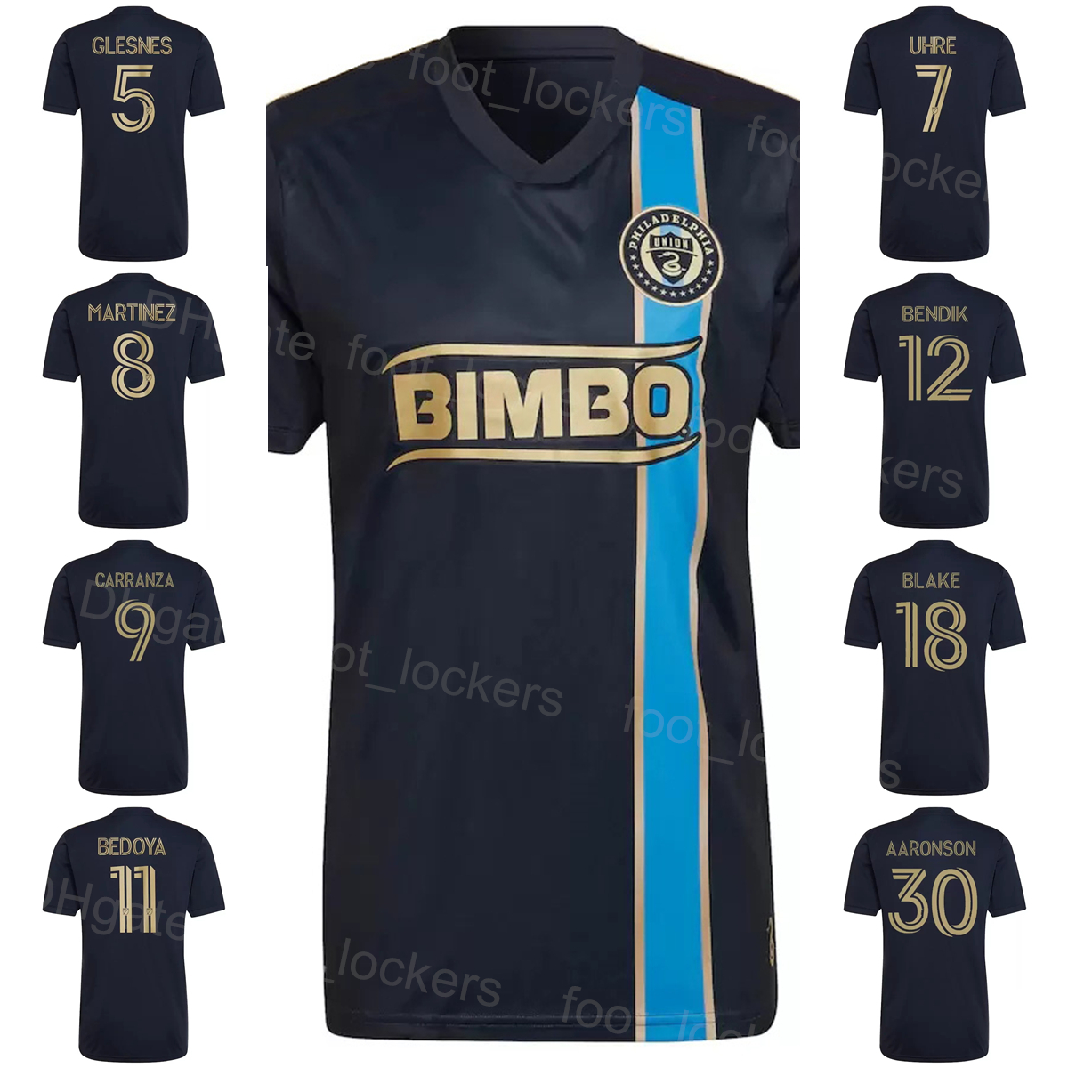 

MLS Club Team Philadelphia Union 7 UHRE Soccer Jerseys 27 WAGNER 5 GLESNES 3 ELLIOTT 18 BLAKE 8 MARTINEZ 6 GAZDAG 9 CARRANZA 11 BEDOYA 19 BURKE Football Shirt Kits Black