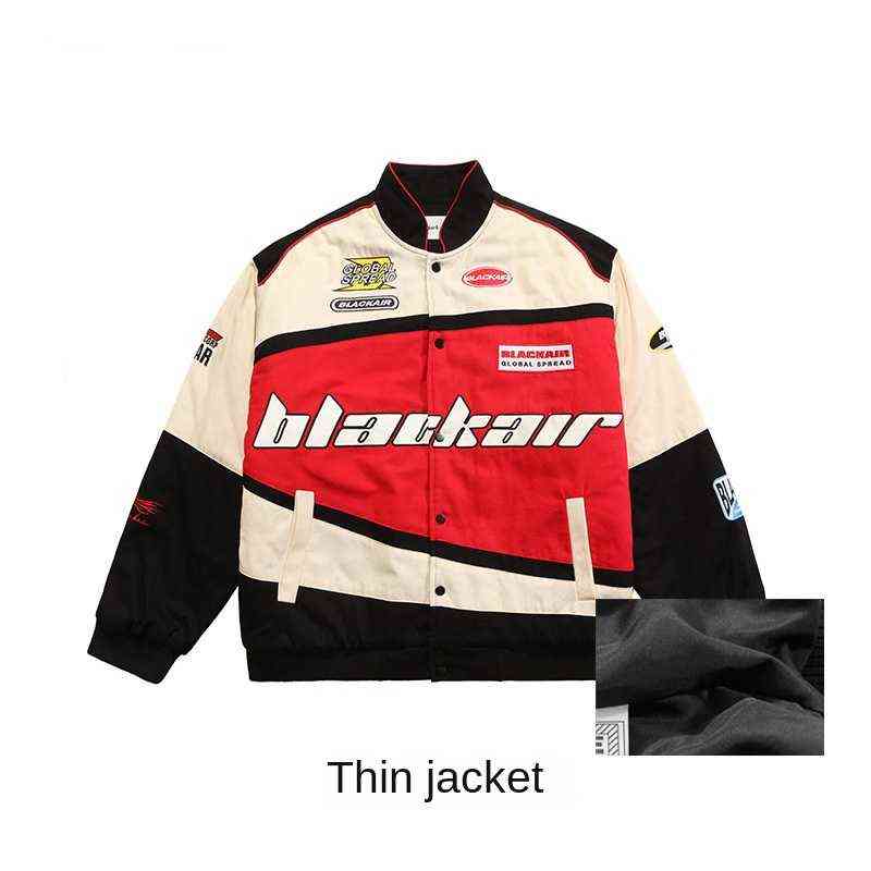 

Four Seasons Mens Racing Baseball Jackets Letter Embroidery Street Patchwork Motorcycle Jacket Hip Hop Harajuku Coat Outwear T220816 UGPJ, Brown