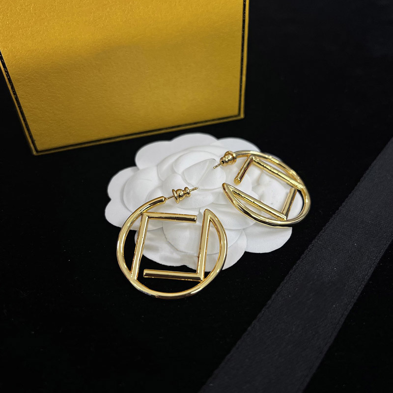 

Men Designer Earrings Fashion Gold Hoop Earrings Luxury Lady Women Hoops Earring Party Engagement Jewelry For Bride Studs Lovers Gift Box