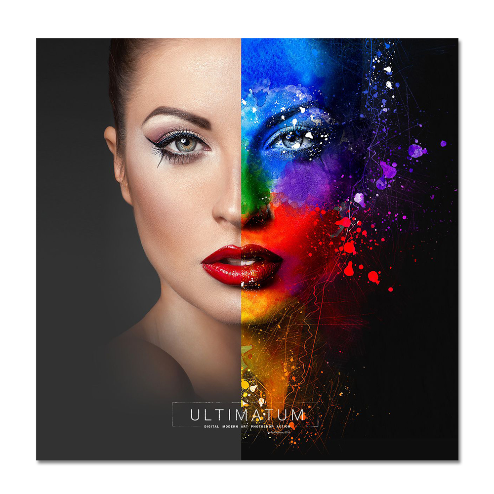 

Wall Art Canvas Painting Posters and Prints Modern Portrait Picture for Living Room Home Decor No Frame