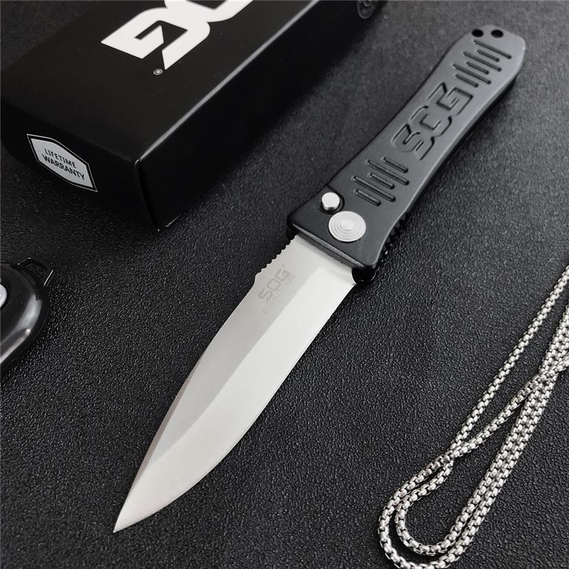 

Tactical SOG Spec Elite Automatic Folding Knife 4" D2 Blade Black Aluminum Handle Outdoor Hunting Camping Survival Knives 535269Z