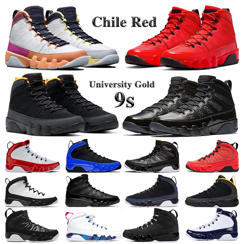 

9 9s Men Basketball Shoes Chile Red Space Jace Bred Racer Blue UNC Particle Grey University Gold Do It Citrus Black White mens trainers Sports Sneakers