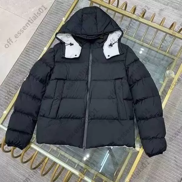 

Dark Jacquard mens down jacket Fashion Bottom letter jackets Designers Men S Clothing Size 1--5, Black