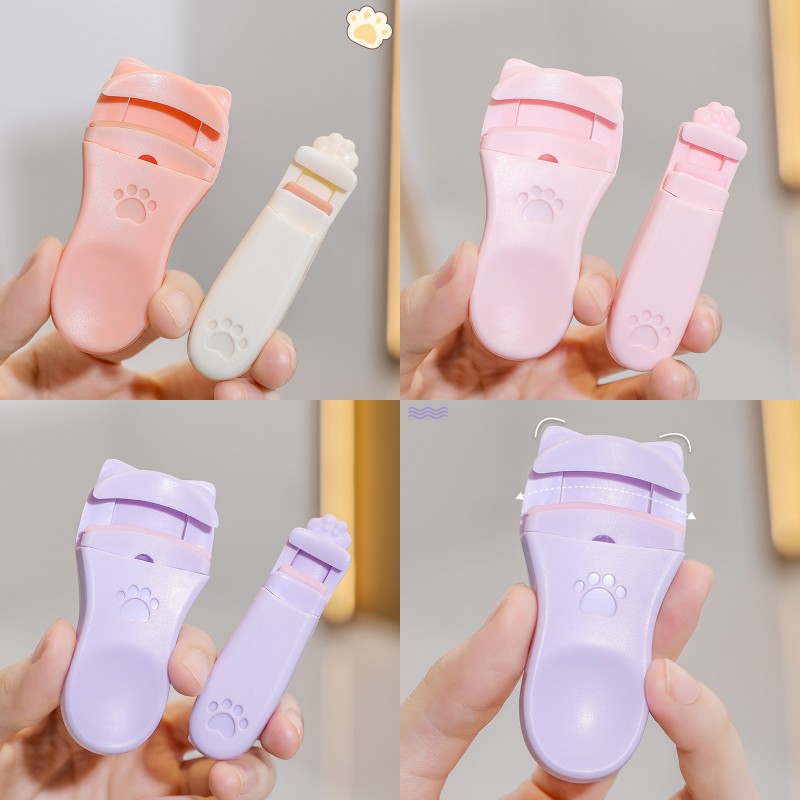 

Kelly Face Cute Ear Cat Claw Eyelash Curler Set Wide Angle and Local Mini Segmented Eyelash Curlers