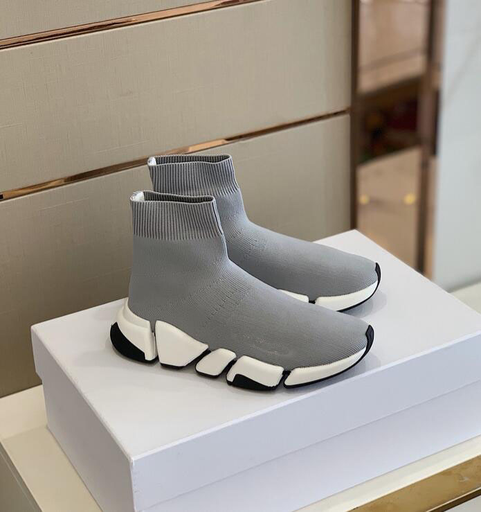 

Winter Sports Outdoor runner Mens casual shoes knit Speed trainer soft sock sneakers slip on sports jogging walking high trainers double color sole 36-45 box, 12