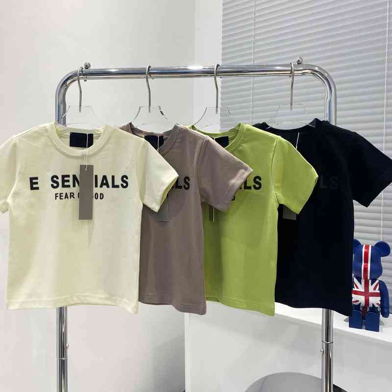 t-shirts parent-enfant d'été Brands de mode Brands à manches courtes en silicone Lettrage imprimé lâche x2456