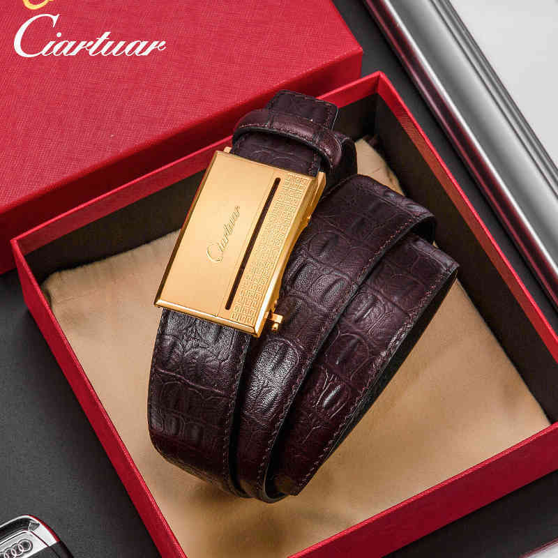 

Custom grain Italian cowhide leather fashion dign brand men leather belts, Brown