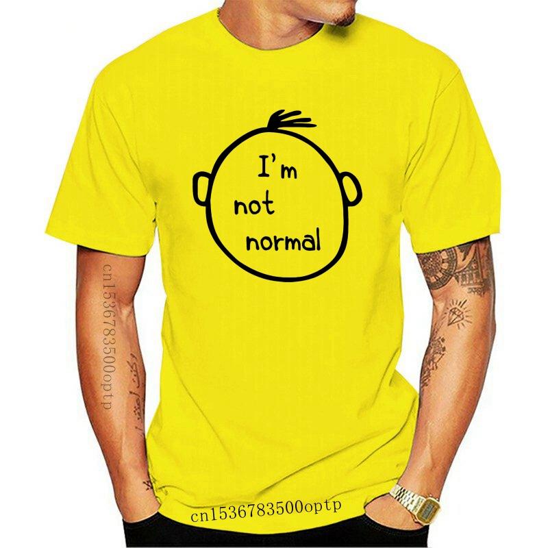 

Men's T-Shirts Am Not Normal Nerd Geek Hipster Men Women Unisex T Shirt Vest 660Cartoon Fashion TshirtMen's, Black