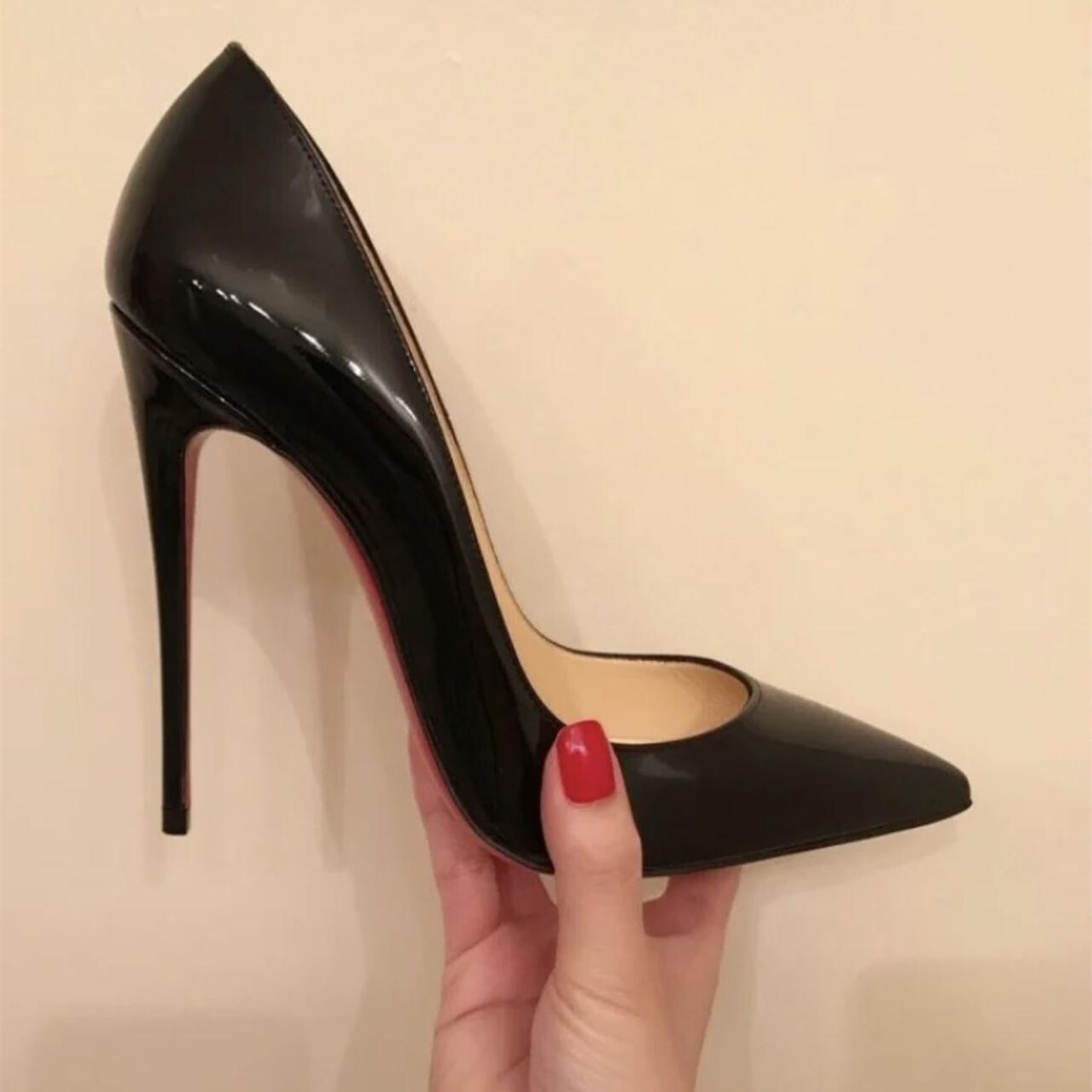Brand Ladies Dress Shoes New Ladies Red Sole High Heels Stiletto Light Heel Pointed Toe Shoes 6cm 8cm 10cm 12cm
