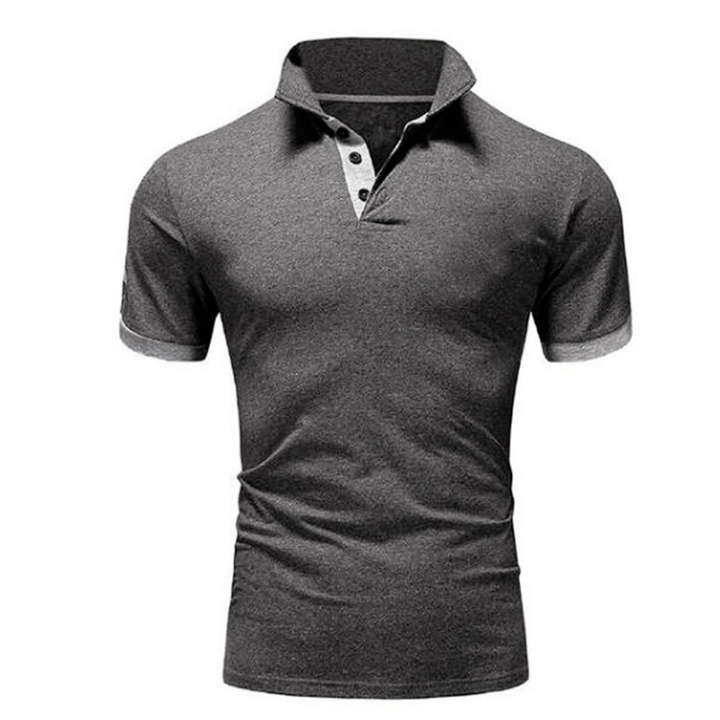 

Covrlge PoloShirt Men Summer Stritching Business Clothes Luxury Men Tee Shirt Men's Shorts Sleeve Poloshirt Brand Polos MTP129 220418, Navywhite