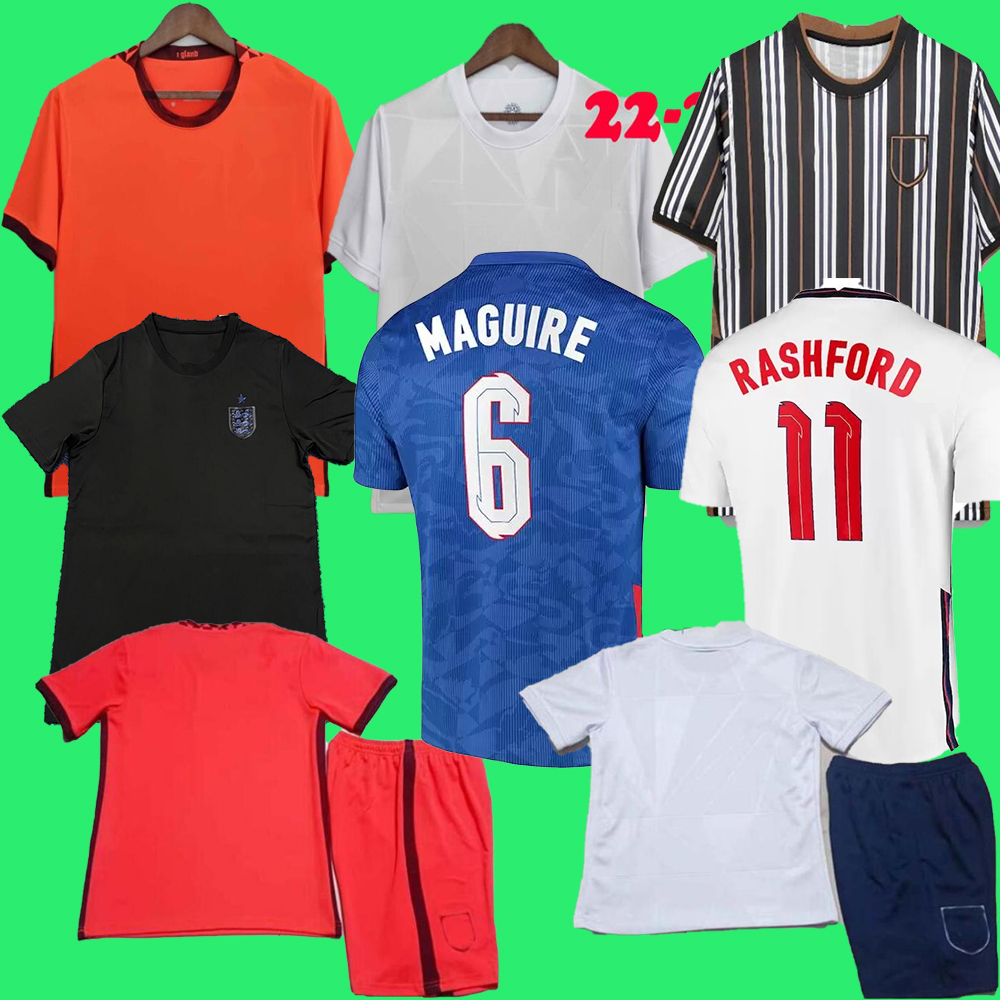 

2022 2023 ENGLAND football soccer jersey KANE STERLING RASHFORD SANCHO GREALISH MOUNT FODEN HENDERSON 21 22 23 national team Special shirt men + kids kit sets uniform, 2022 kids away