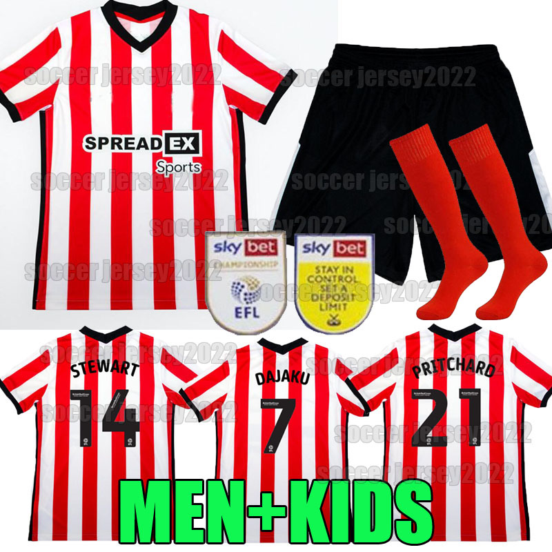 

Men kids SUNDERLAND 22 23 soccer jerseys 2022 2023 camiseta de futbol DAJAKU EMBLETON BROADHEAD Gooch O'NIEN Stewart Xhemajli PRITCHARD NEIL MCGEADY football shirts, Home kids 1