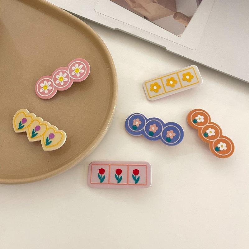 

Hair Accessories Japan Korean Floral Tulip Hairpins Frosted Candy Color Clips For Girls Kids Headwear Headdress AccessoriesHair, Orange flower