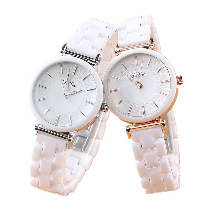 

Wristwatches Ceramic Bracelet Women Luxury Ladies Quartz Watch Fashion Watches Date Clock For FemaleWristwatchesWristwatches, Silver