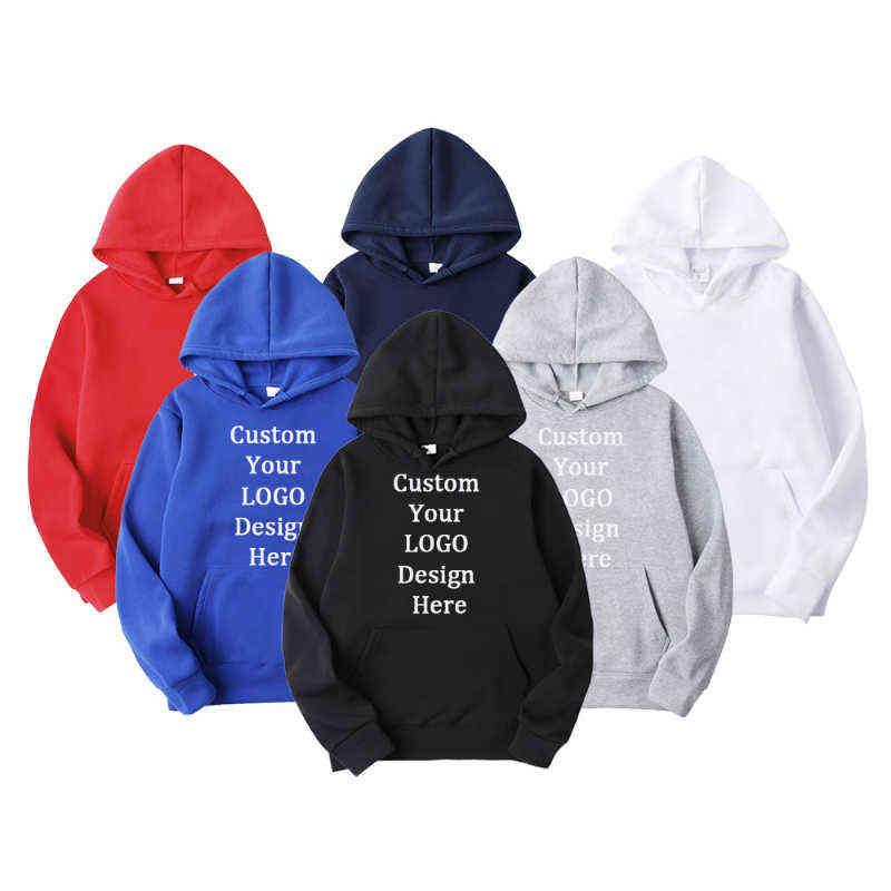 

Custom Hoodies Mens Text Photo Hoodie Men Women Personalized Customize Sweatshirts Polluver Customization Dropshipping Y220524, Pant3