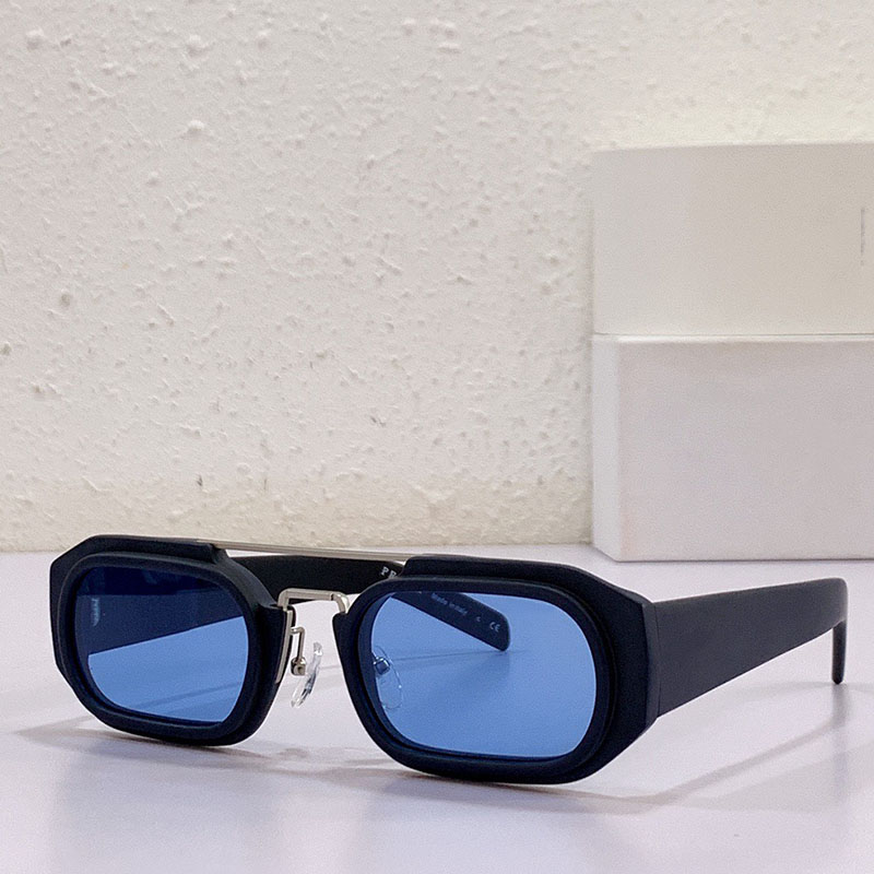 blue mirrored sunglasses Luxury men triangle sign Symbole Fashion Retro Driving Cycling Sports Rectangle Classic Sun glasses Outdoor Oculos Glasses
