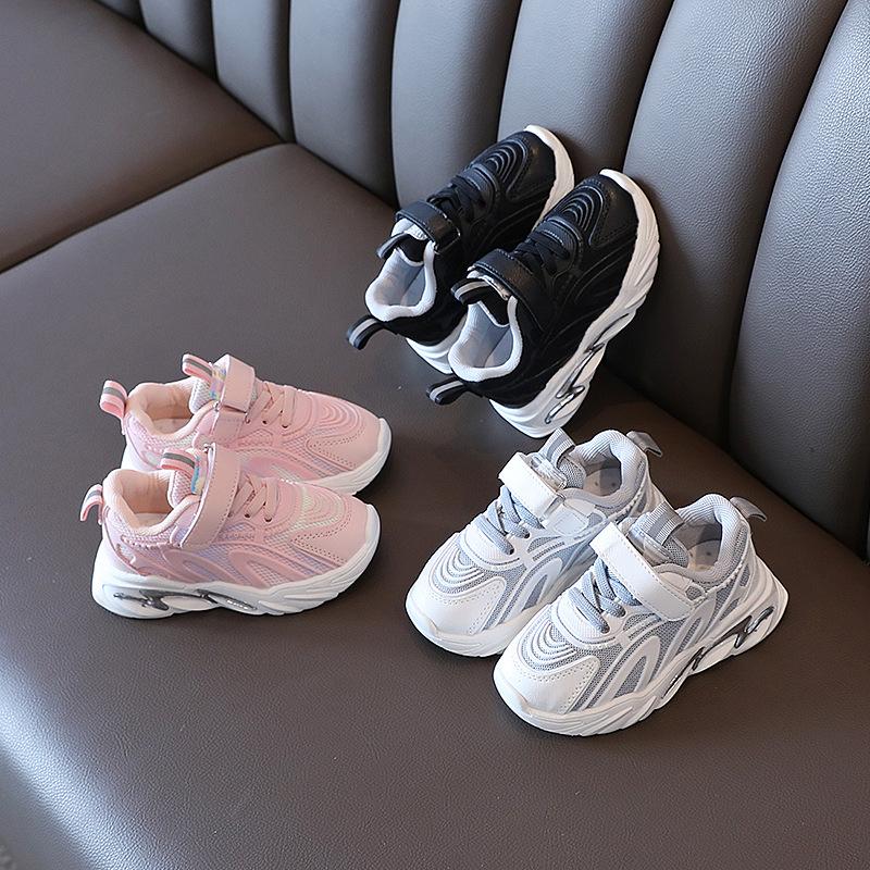 

Athletic & Outdoor Baby Girls Boys Casual Shoes Autumn Kids Sneakers Soft Bottom Non-slip Breathable Children Sports Student ShoesAthletic, Black