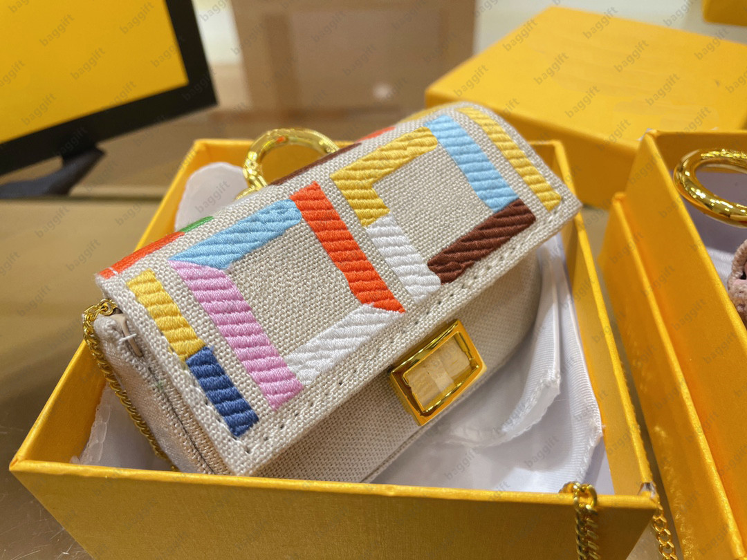 

Nano Baguette Charm Bag Mini Chain flap Beaded Cross body Shoulder coin purse Luxury Women Leather Canvas Nappa handbag Lip rouge Key Card Cosmetic Multicolor Wallet, No bag;for balance fees