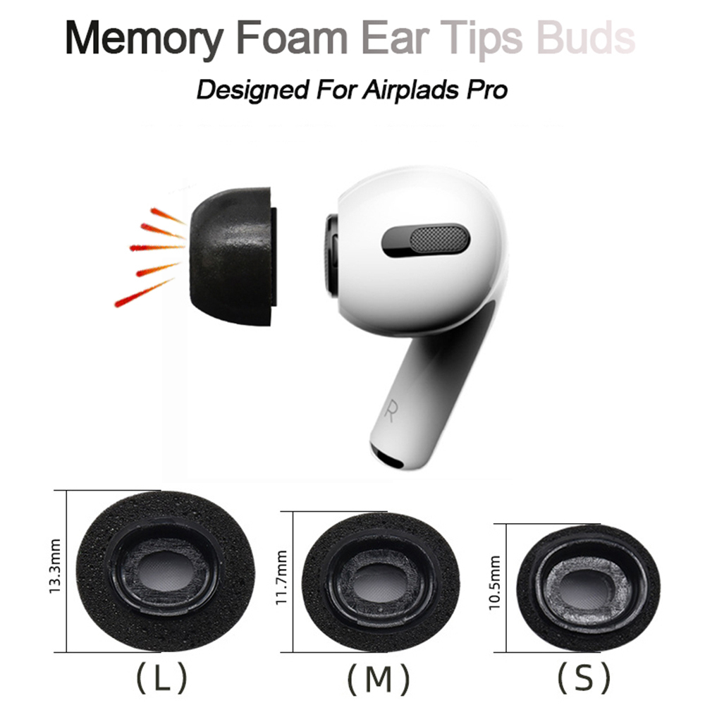 

Noise Isolate Memory Foam Ear Tips for Airpods Pro Replacement Earbuds Cover tective Earphone Earplugs For Apple