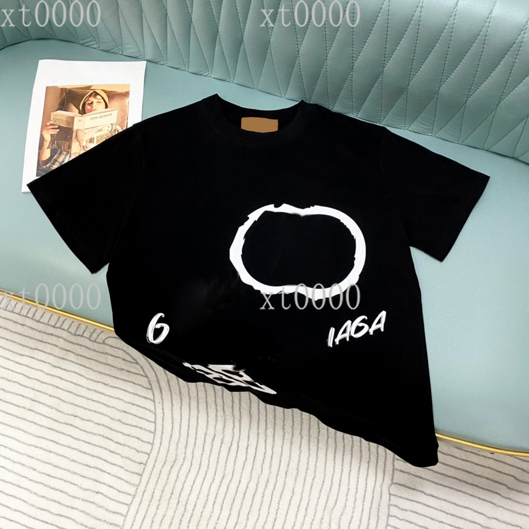 

22ss Spring Summer High Street t shirt Men Women Tee Plus Size Washed Casual Green Pink Print Cotton Tshirt A15, Black