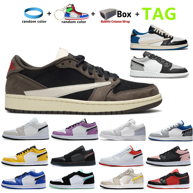 

2022 Low 1 1s Men Women Basketball Shoes Black Toe Mocha UNC Green University Blue Tripe White Smoke Grey Shadow Washed Denim Laser Blue True Unisex Sport Sneakers, Shoebox