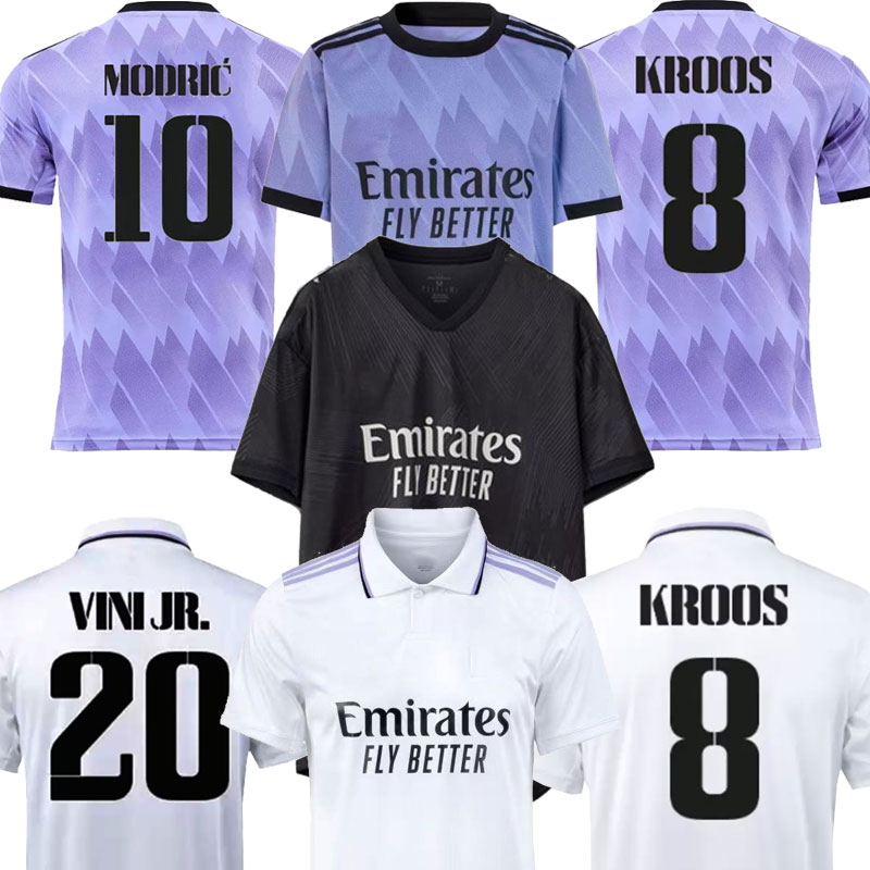

2023 BENZEMA Finals soccer jersey 21 22 23 football shirt Real Madrids CAMAVINGA ALABA MODRIC VALVERDE Fourth camiseta men kids 2021 2022 uniforms VINI JR TCHOUAMEN