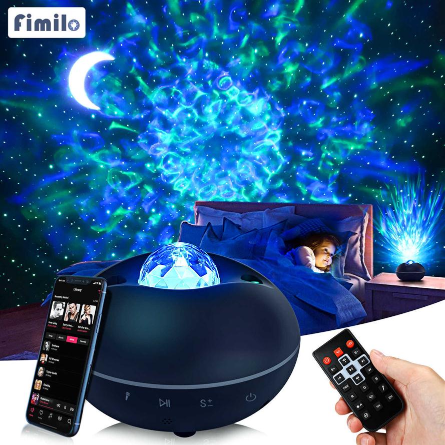 

Galaxy Light Projector For Room Bluetooth Star Project Rotating Starry Lights Space Lamp Galactic Wave Led Stars Sky Projector H09217N