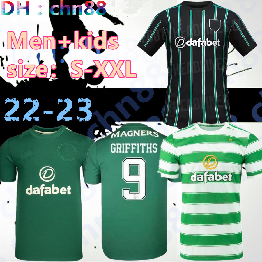 

21 22 23 Celtic Soccer Jersey Home KYOGO ABADA AJETI Away Soccer Shirt Third FORREST TURNBULL JOTA 2021 2022 2023 Goalkeeper Football Uniforms Adult Kids fans player, 21-22 third