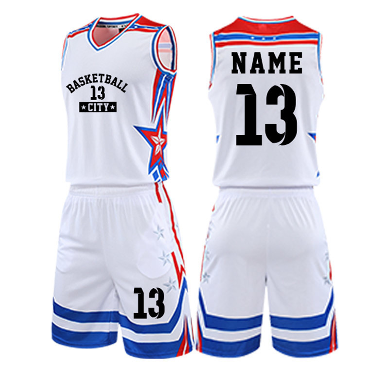 

Basketball Jersey Training Suit Tracksuit Shirt Shorts 2pc Sets Kit Team Uniform Vest Quick Dry For Men And Children Custom 220615, Blue