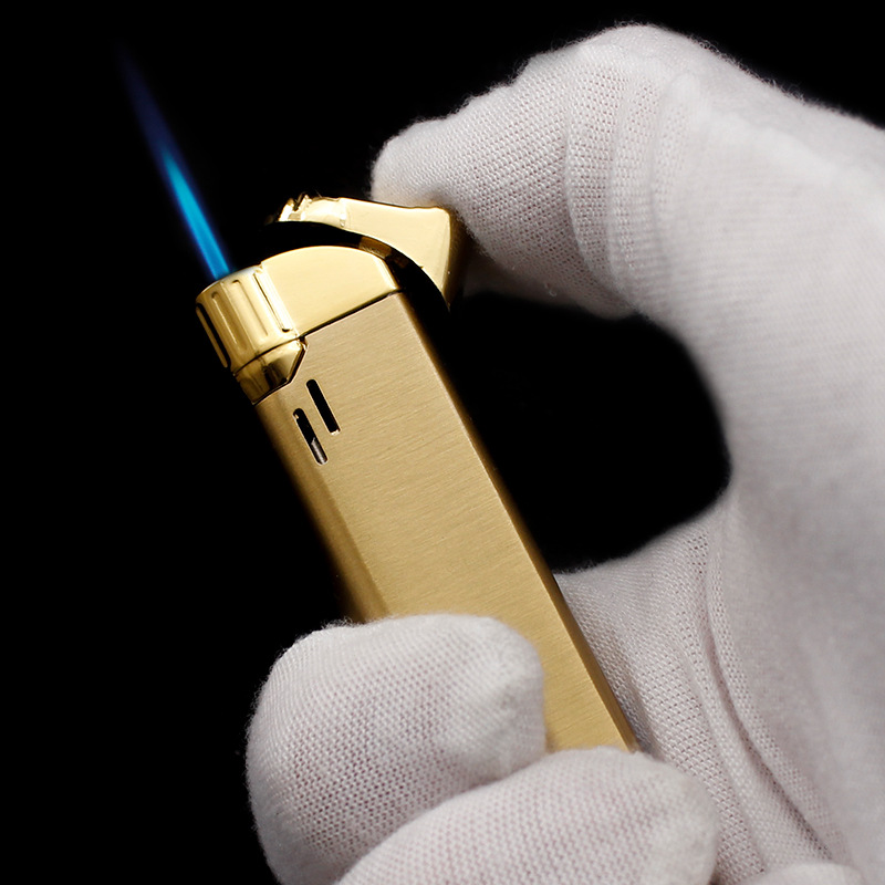 

Pocket Aomai Slim Metal Jet Torch Flame Lighter Refillable Butane Gas Windproof Cigarette Cigar Lighter