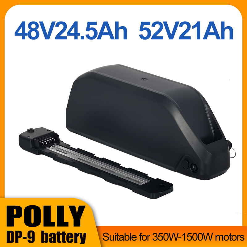 

Polly DP-9 Ebike Battery A grade 18650 Cells 36V 31.5 Ah 48V 24.5Ah 52V Battery Downtube 21Ah Lithium b attery for Bafang 250W-1500W