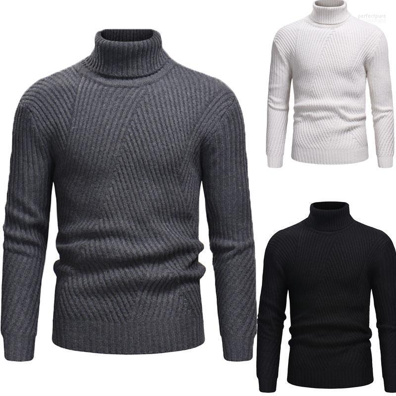 

Men's Sweaters 2022 Turtleneck Striped Knit Sweater. Wear It With A Wind Coat. Gentleman's Sweater Perf22, Dark grey