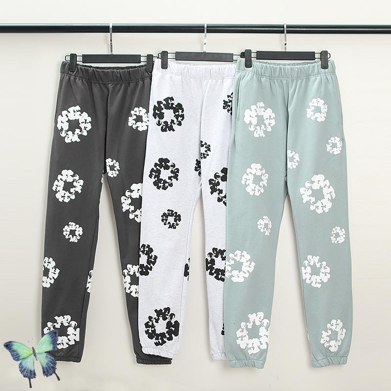 

Men' Pants High Street Tide Brand Pant Set Kapok Print Kapital Sweatpants Men Women Casual TrousersMen