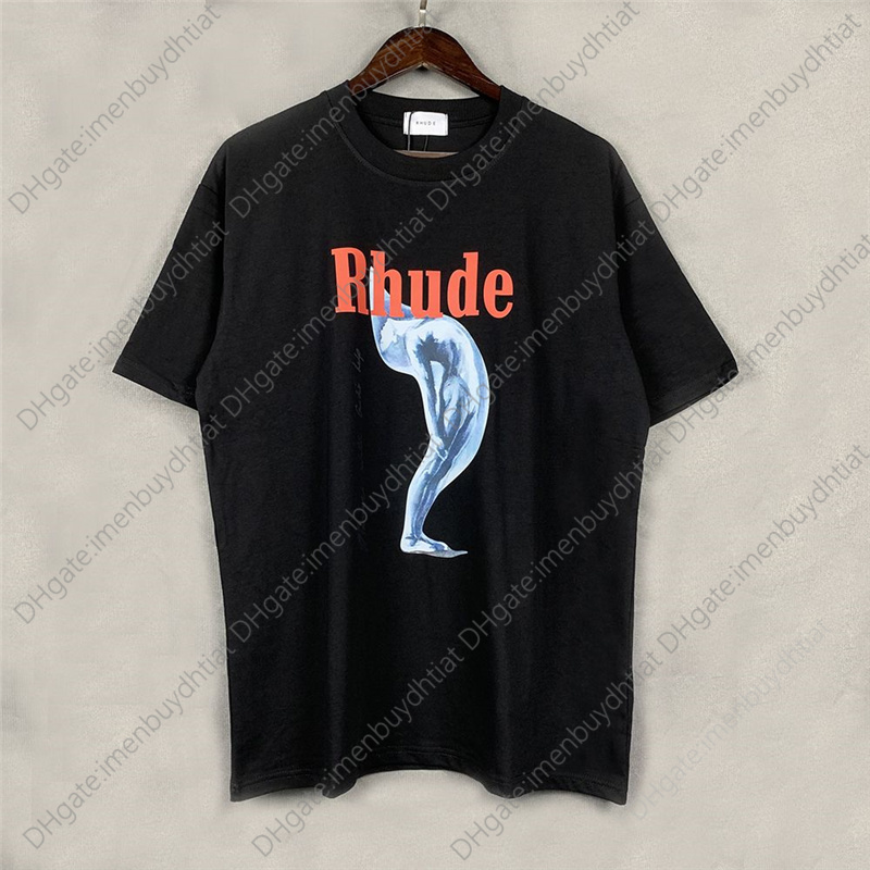 

Designer t Shirt Sell Well Rhude x Mclaren Letter Embroidered Lapel Pullover T-shirt 1 1 Men's and Women's Short Sleeve S-xl high quality, 15