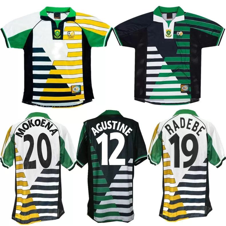 

98 Retro Soccer Jerseys South McCarthy Bartlett Mokoena Fortune RADEBE classic vintage football shirt For Men Maillot Foot Africa, 98 away