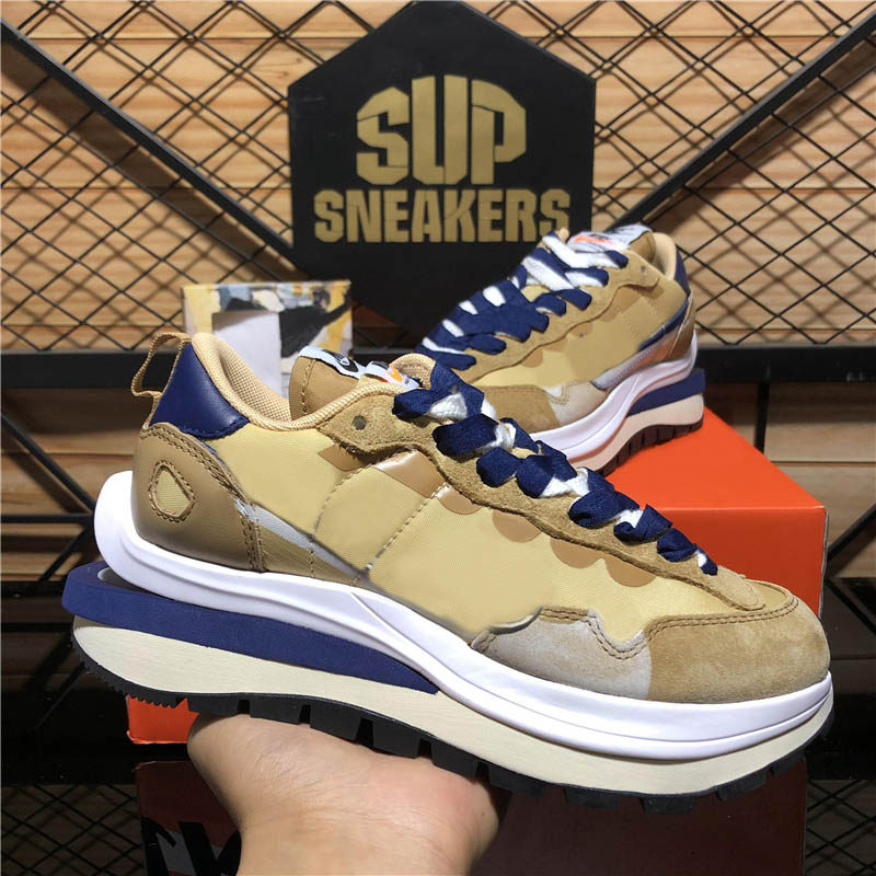

Top Quality Men Mesh Waffle Casual Shoes Fashion Sesame Dark Varsity Blue Nylon Wolf Grey Platform Outdoor Sport Trainers Breathable Designers Sneakers With Box, Customize