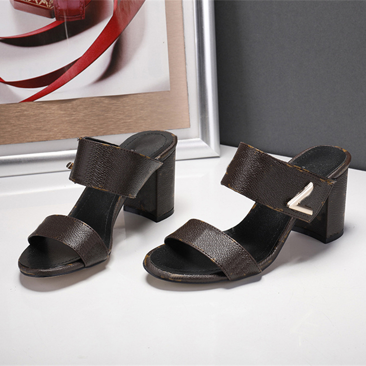 

Luxury Designer Ladies Heel Sandals High Quality Fashion louiseity Casual Sexy Letters Dress Shoes viutonity C01