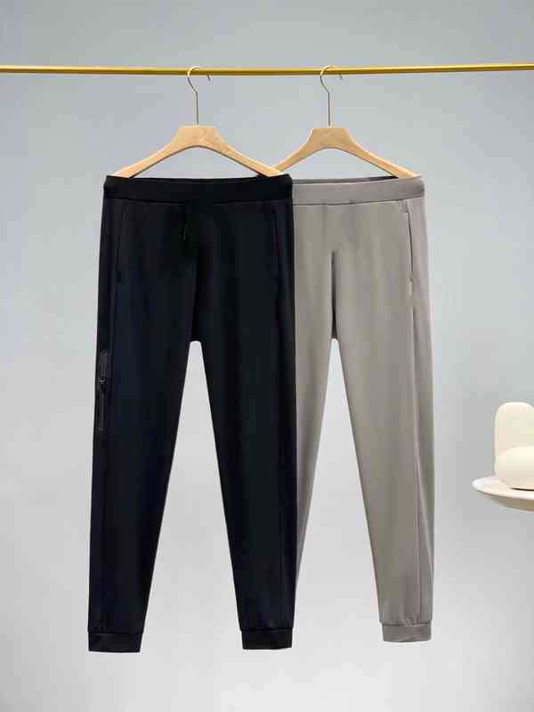 

Clothing sale spring new men's classic small sports and leisure versatile woven casual pants Design_K5ZX, Black