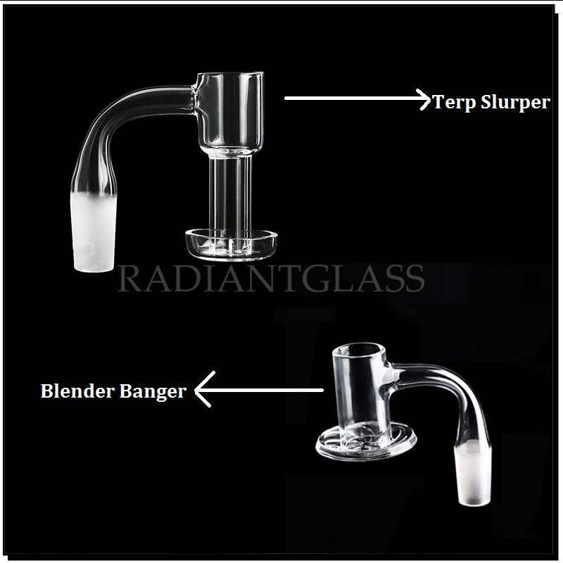 

Full Weld/Fully Fused Smoking Quartz Banger Accessories Beveled Edge Terp Slurpers Blender QuartzBanger 10mm 14mm 18mm 20mmod Two Styles Nails For Glass Bongs