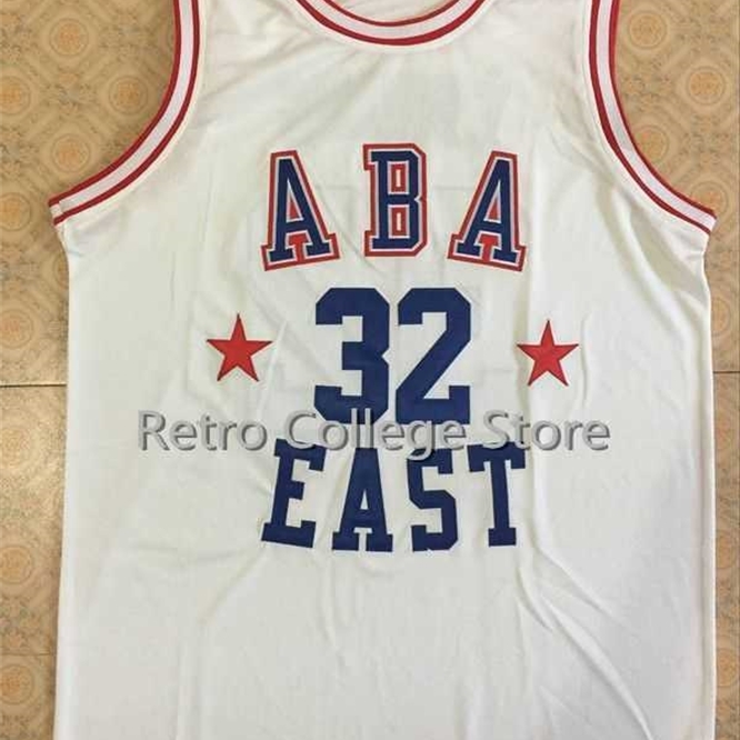 

Xflsp Mens 32 JULIUS ERVING ABA EAST Basketball Jersey Custom any Number and name Jerseys stitched embroidery, White