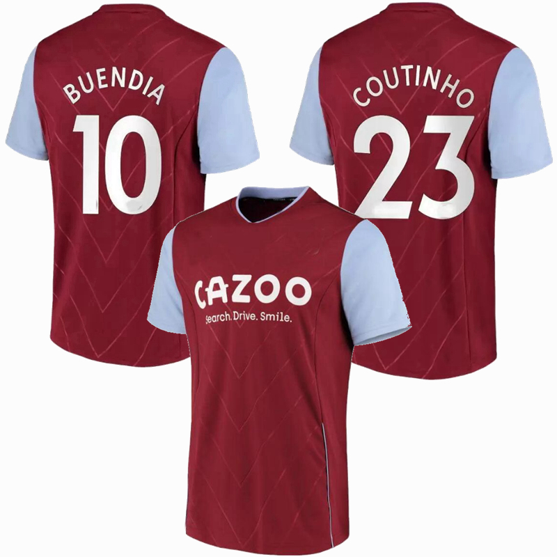 

22 23 soccer jersey Aston Villaes Mings Ings BUENDIA Watkins MCGINN TARGETT KAMARA CARLOS Villa DIGNE Coutinho 2022 2023 football men and kids shirt 4XL, Home