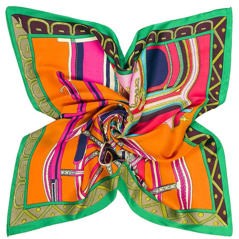 

Small Vintage Soft Fashion Silk Square Scarf Scarves Elegant Women's tie Bandanas Head Wrap Head Neck Shawl Scarf Accessories2365