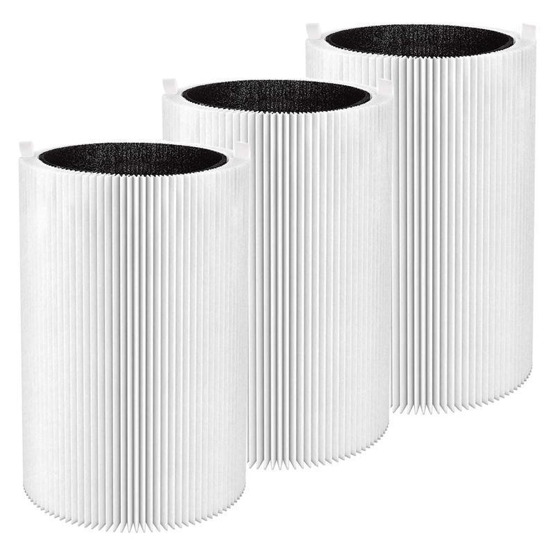 

Air Purifiers 3 Pack Pure 411 Replacement Filter Particle And Activated Carbon For Blueair Blue 411, 411+ & Mini